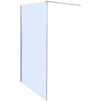 Душевая перегородка Parly 100 профиль Хром стекло прозрачное арт-T100 — фото 2, Душевые перегородки