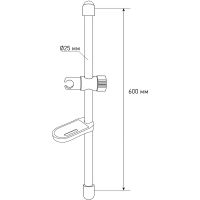 Душевая стойка Melodia della vita Standard Middle Хром арт-MKP20033BL — фото 6, Штанги для душа