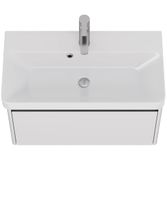 Тумба Luxury, 70 см, подвесная, 1 ящик, белый матовый арт-99.2010 — фото 6, Тумбы под раковину