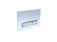 Панель смыва Aquatek Slim Белая глянец (клавиши прямоугольные никель) арт-KDI-0000022 — фото 1, Кнопки смыва