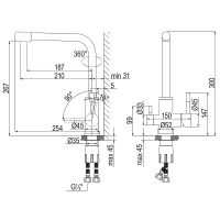 Смеситель для кухни Lemark Expert Черный матовый арт-LM5061BL — фото 6, Смесители для кухни