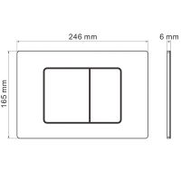 Клавиша смыва Iberica Blanca Inox-C Золото матовое арт-IB.B011.005.000 — фото 2, Кнопки смыва
