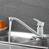 Смеситель для кухни Ledeme H03W 4903-WL Белый Хром арт-535848 — фото 4, Смесители для кухни