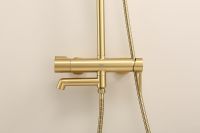 Душевая система Raglo Золото матовое арт-R20.24.03 — фото 6, Душевые стойки