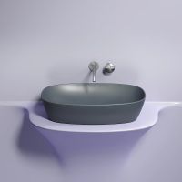 Раковина-чаша Ceramicanova Element 60 Темный антрацит матовый арт-CN6049MDH — фото 9, Раковины накладные