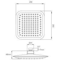 Товар: Верхний душ Melodia della vita Standard Middle Черный арт-MKP20597C_bk - фото 2 Верхний душ Melodia della vita Standard Middle Черный арт-MKP20597C_bk — фото 2, Верхние души