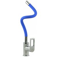 Смеситель для кухни Rossinka Хром Синий арт-Z35-35U-Blue — фото 7, Смесители для кухни