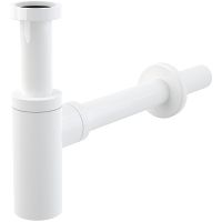 Сифон для раковины Alcaplast Design Белый глянец арт-A400B — фото 1, Сифоны для раковины