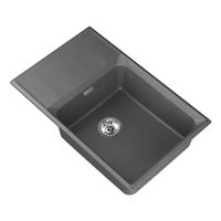 Мойка кухонная Point Этна 78 графит арт-PN3012GR — фото 4, Кухонные мойки