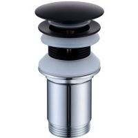 Донный клапан Caprigo Parts click-clack Черный матовый арт-99-534-NER — фото 1, Донные клапаны