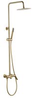 Душевая система со смесителем "Shanghai Gold", арт. арт-ST1425SHAGold — фото 1, Душевые стойки
