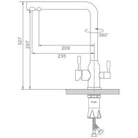 Смеситель для кухни Raglo Хром арт-R81.61.05 — фото 4, Смесители для кухни