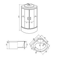 Товар: Душевая кабина Erlit Comfort 90х90 без гидромассажа арт-ER3509TP-C3-RUS - фото 2 Душевая кабина Erlit Comfort 90х90 без гидромассажа арт-ER3509TP-C3-RUS — фото 2, Душевые кабины
