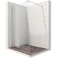 Душевая перегородка Ambassador Walk-in 110х200 профиль Хром стекло прозрачное арт-15031103 — фото 1, Душевые перегородки