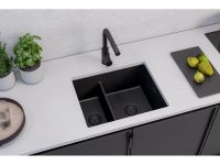 Мойка для кухни ALVEUS OMNI 50 GRANITAL DEEP BLACK-G90 BE 550x450x198 с сифоном 1149000 арт-1150071.0 — фото 3, Кухонные мойки