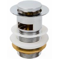 Донный клапан Laguraty click-clack Хром арт-T962 — фото 1, Донные клапаны