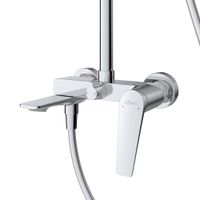 Товар: Душевая стойка со смесителем и изливом CEZARES арт-LINER-CVD-01 - фото 3 Душевая стойка со смесителем и изливом CEZARES арт-LINER-CVD-01 — фото 3, Душевые стойки