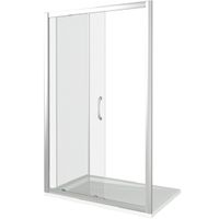Душевая дверь в нишу Good Door Neo WTW-140-C-CH 140х185 профиль Хром стекло прозрачное арт-НЕ00007 — фото 2, Раздвижные душевые двери