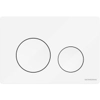 Клавиша смыва Ceramicanova Balance Circle Белая глянцевая арт-CN12-001W — фото 1, Кнопки смыва