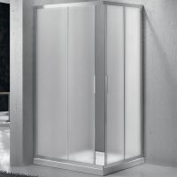 Душевой уголок BelBagno Sela 120х90 профиль Хром стекло рифленое арт-SELA-AH-2-120/90-P-Cr — фото 1, Прямоугольные душевые уголки