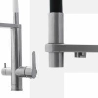 Смеситель для кухни Swedbe Selene Plus Нержавеющая сталь Черный арт-8440 — фото 9, Смесители для кухни