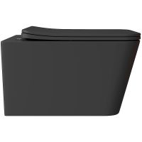 Товар: Унитаз Aqueduto Macio подвесной Черный матовый с сиденьем Микролифт арт-MAC0140 - фото 10 Унитаз Aqueduto Macio подвесной Черный матовый с сиденьем Микролифт арт-MAC0140 — фото 10, Подвесные унитазы