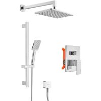 Товар: Душевая система Swedbe Platta Хром арт-5539 - фото 1 Душевая система Swedbe Platta Хром арт-5539 — фото 1, Встраиваемые душевые комплекты