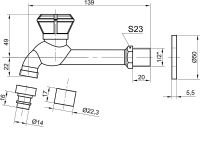 Кран для одного типа воды Bronze de Luxe Бронза с аэратором арт-21594/1 — фото 2, Краны