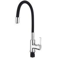 Смеситель для кухни Accoona Хром Черный арт-A9890F — фото 1, Смесители для кухни