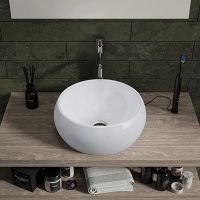 Раковина-чаша Bond 39 Белая глянцевая арт-S52-390 — фото 4, Раковины накладные