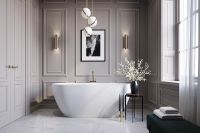 Ванна из искусственного камня Holbi Venus 168x80 Белая матовая арт-1.01.001.11.1 — фото 4, Ванны из искусственного камня