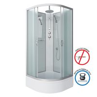 Душевая кабина Niagara Classic NG-3301-14BKT (90х90х210) средний поддон(26см),стекло матовое,4 места арт-33011424BKT — фото 2, Душевые кабины