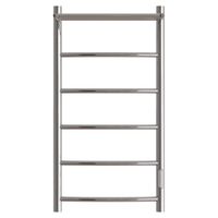 Полотенцесушитель электрический Point Афина П5 400x800 с полкой, диммер справа, хром арт-PN04848P — фото 1, Электрические полотенцесушители