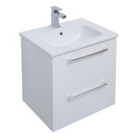 Товар: Тумба GIO, 60 см, подвесная, 2 ящика, белый глянец арт-77.0101W - фото 7 Тумба GIO, 60 см, подвесная, 2 ящика, белый глянец арт-77.0101W — фото 7, Тумбы под раковину