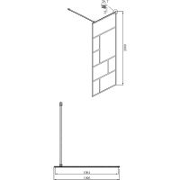 Товар: Душевая перегородка Ambassador Walk-in 110х200 профиль Черный стекло прозрачное арт-15031214 - фото 2 Душевая перегородка Ambassador Walk-in 110х200 профиль Черный стекло прозрачное арт-15031214 — фото 2, Душевые перегородки