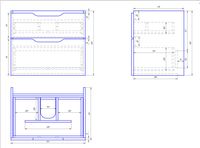 Товар: Тумба Q, 70 см, подвесная, 2 ящика, белый глянец арт-99.0002 - фото 7 Тумба Q, 70 см, подвесная, 2 ящика, белый глянец арт-99.0002 — фото 7, Тумбы под раковину