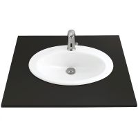 Раковина Creavit 58 Белая арт-TP230-00CB00E-0000 — фото 1, Раковины встраиваемые сверху