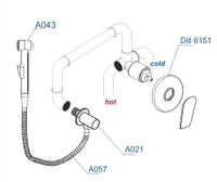 Товар: Встраиваемый комплект для биде со шлангом 120 см арт-A06157 - фото 4 Встраиваемый комплект для биде со шлангом 120 см арт-A06157 — фото 4, Гигиенические души