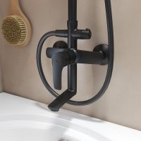 Душевая система Iddis Ray Черная матовая арт-RAYBL3Fi06 — фото 6, Душевые стойки