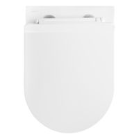 Унитаз подвесной безободковый AQUATEK АЛЬФА 520 x 370 x 330 мм, тонкое сиденье с механизмом плавного арт-AQ1910-00 — фото 7, Подвесные унитазы