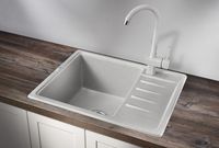 Granula-, кухонная мойка, СтандАРТ кварц арт-5803, БАЗАЛЬТ — фото 1, Кухонные мойки