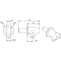 Шланговое подключение Remer Нержавеющая сталь арт-SS337M — фото 2, Шланговые подключения