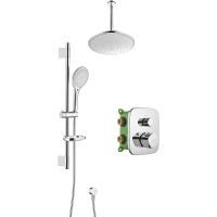 Душевая система Swedbe Platta с термостатом Хром арт-5557 — фото 1, Встраиваемые душевые комплекты