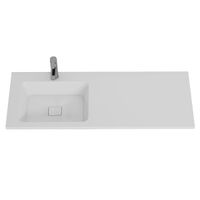 Умывальник Wing 120 L (чаша слева) арт-100120L — фото 1, Раковины встраиваемые сверху