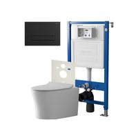 Сет: Система инсталляции Point, Клавиша Меркурий черн мат PN44831BM + Унитаз Вега PN41711 арт-PN48133BM — фото 1, Комплекты унитаз + инсталляция