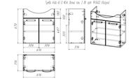 Тумба ALDA D, 65 см , подвесная/напольная, 2 дверцы, белый глянец, под ум. Лагуна 65 арт-99.0402 — фото 8, Тумбы под раковину