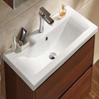 Раковина CeramaLux 70 Белая арт-9393-70 — фото 1, Раковины встраиваемые сверху