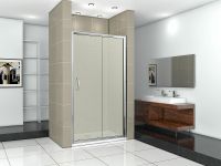 Товар: Душевая дверь Good Door Infinity WTW-140-G-CH 140 профиль Хром стекло Грейп арт-ИН00032 - фото 3 Душевая дверь Good Door Infinity WTW-140-G-CH 140 профиль Хром стекло Грейп арт-ИН00032 — фото 3, Раздвижные душевые двери