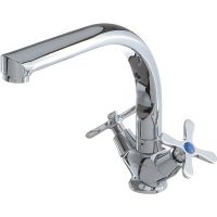 Смеситель для кухни Melodia della vita Fiore Хром арт-MDV40610 — фото 1, Смесители для кухни