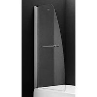 Шторка на ванну Gemy New Rockcoco 80х140 профиль Хром стекло прозрачное арт-S03200 — фото 1, Шторки для ванной распашные